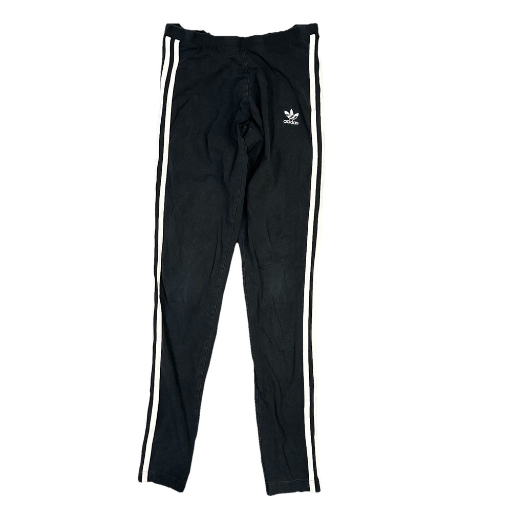 Adidas Pants Womens‎ Small Black White striped Outdoor Athletic Leggings Ladies